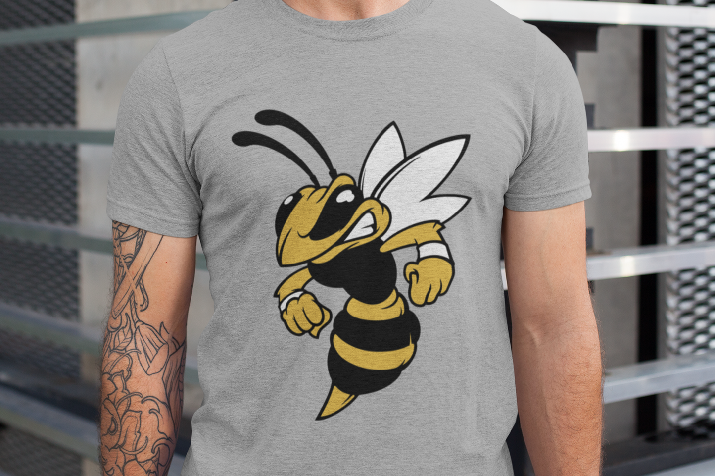 Hornet Bee Mascot SVG & PNG | Bumblebee Mascot Clipart | Instant Download