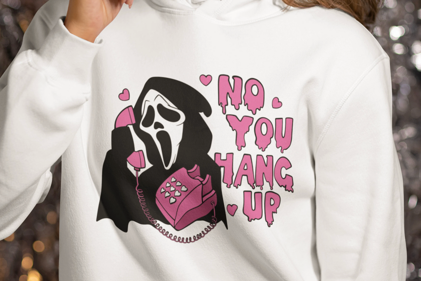 No You Hang Up SVG & PNG | Funny Horror Scream Design | Instant Digital Download