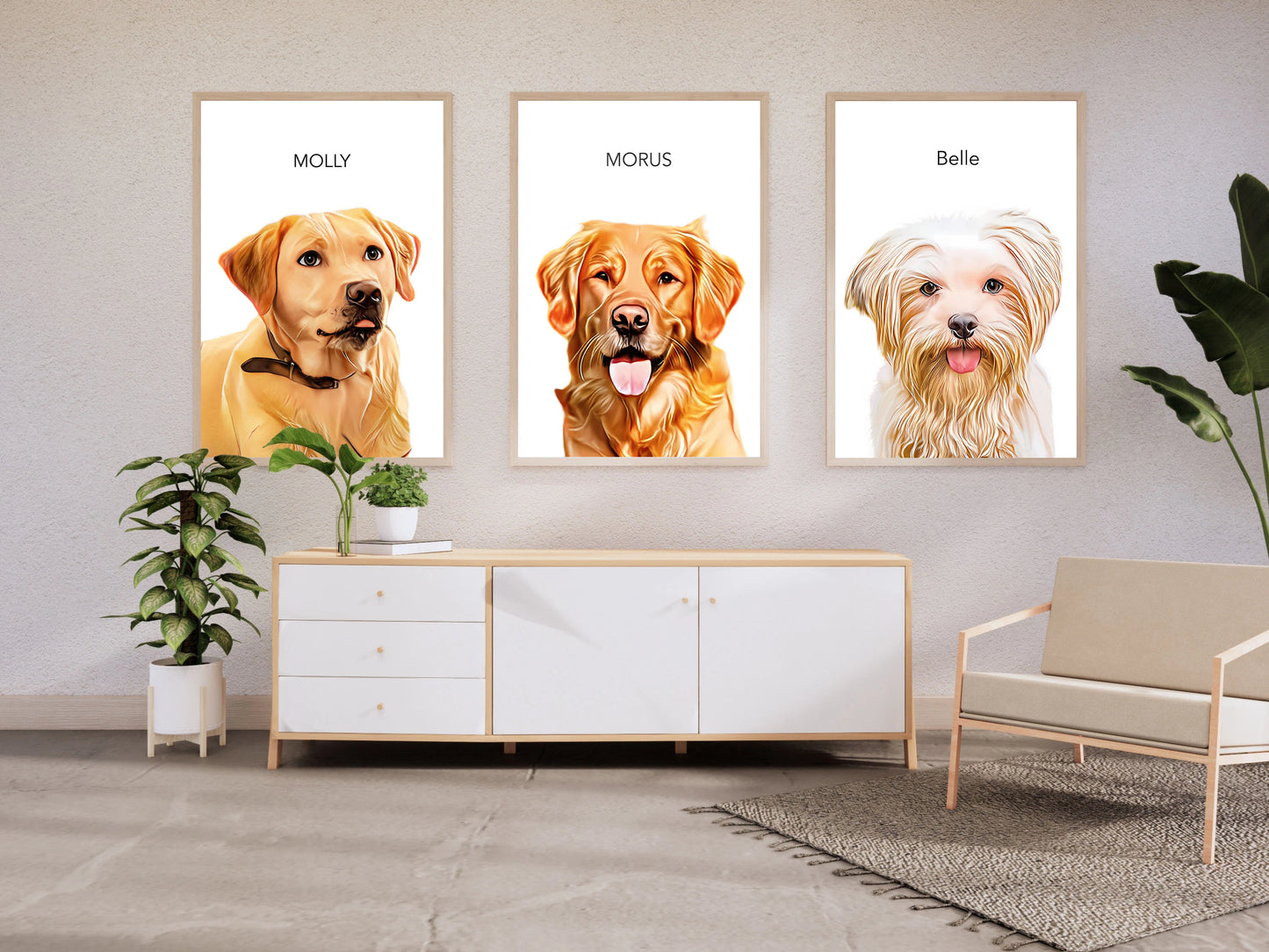 Custom Pet Portrait (Digital File) – Made From Your Photo