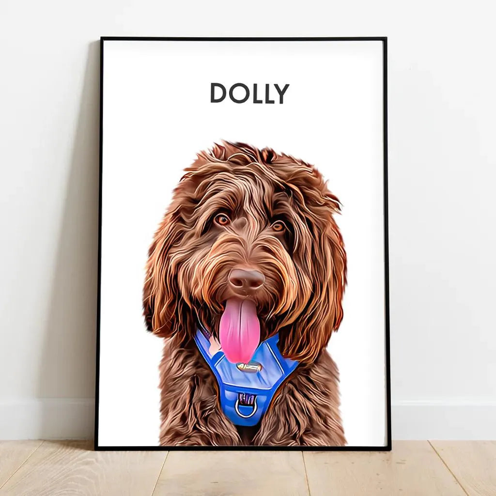 Custom Pet Portrait (Digital File) – Made From Your Photo