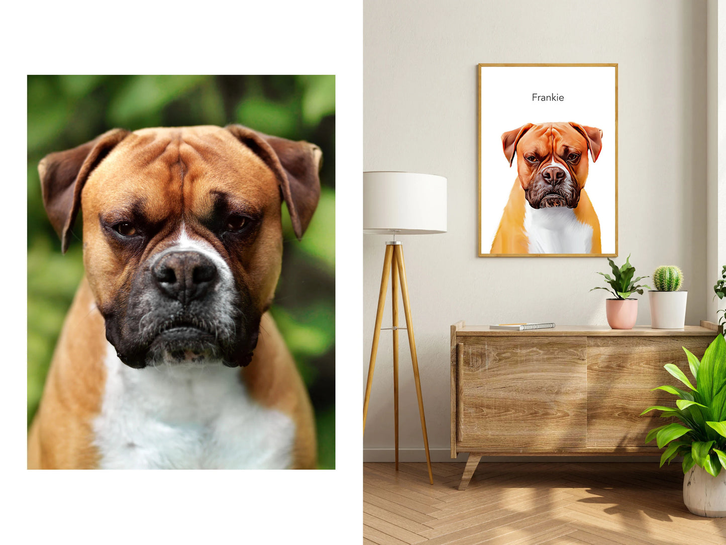 Custom Pet Portrait (Digital File) – Made From Your Photo
