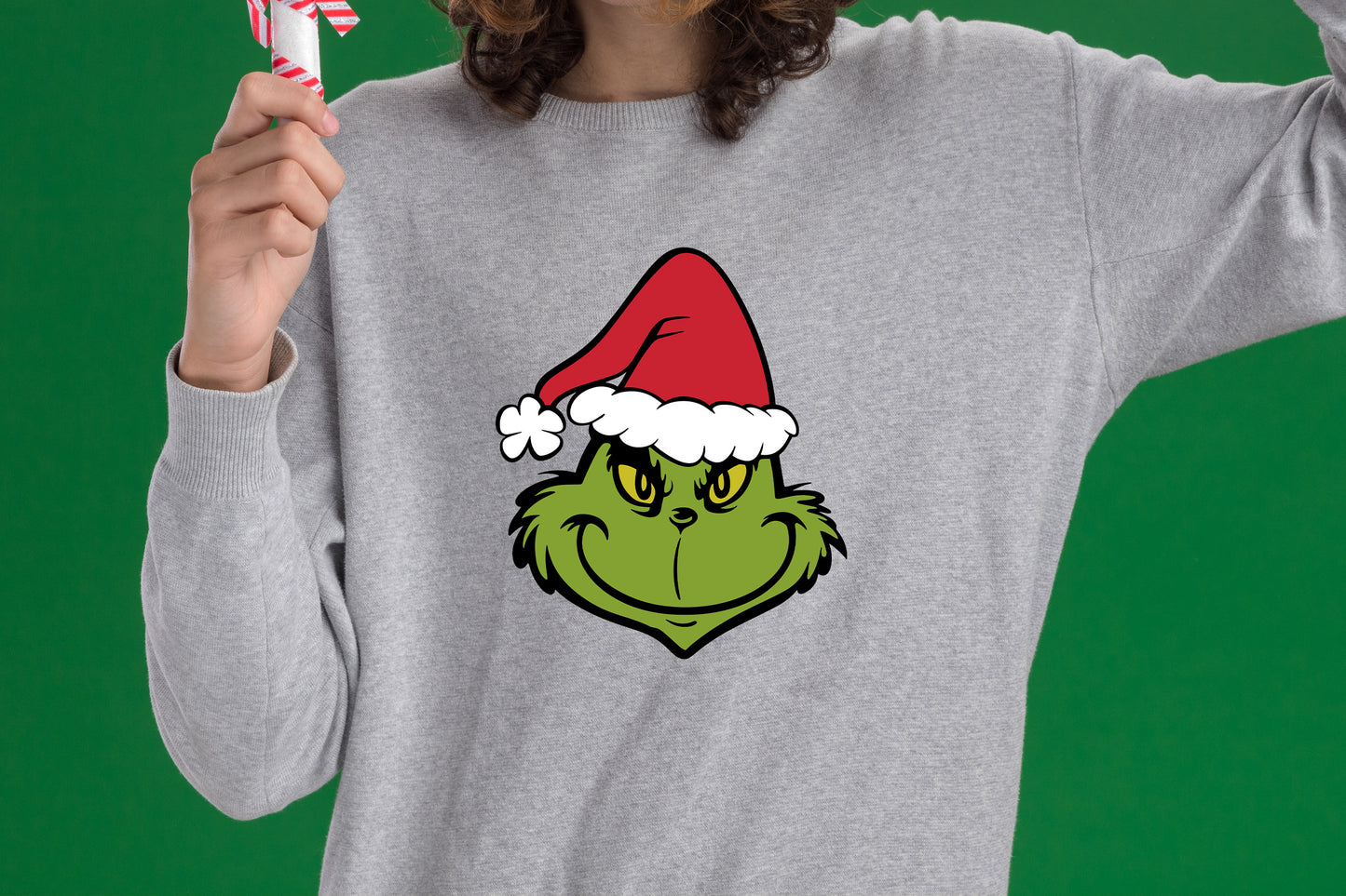 Grinch Face SVG, PNG – Christmas Digital Download